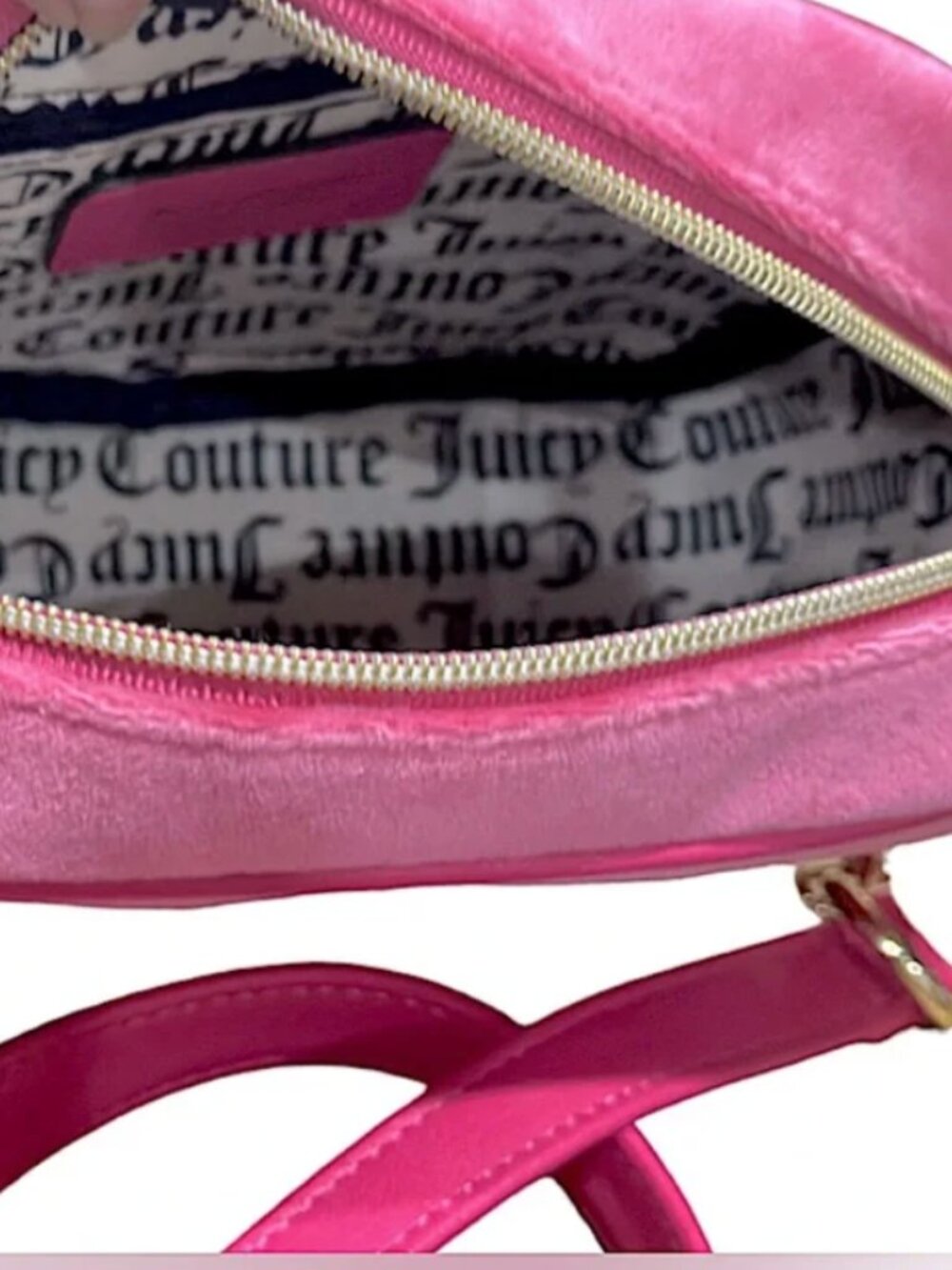 Juicy Couture Pink Flash "Heritage" Crossbody Bag NWT - Picture 8 of 9